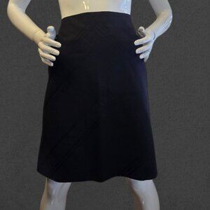 ANN TAYLOR Petite Black A-Line Skirt  sz 8P